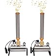 Silencear 2Pcs Confetti Machines, Professional Electric Confetti Launcher Machine with Cordless Remote, Angle Adjustable Confetti Salute Machine for Concerts, Parties, Weddings and Special Events
