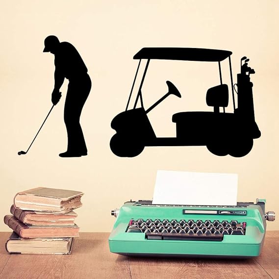 38x76 cm Wandaufkleber Für Badezimmer, Sport Golf C Gym Moderne
