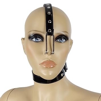 BDSM Fetisch Halsband #10045 Nasenhaken Halscollar