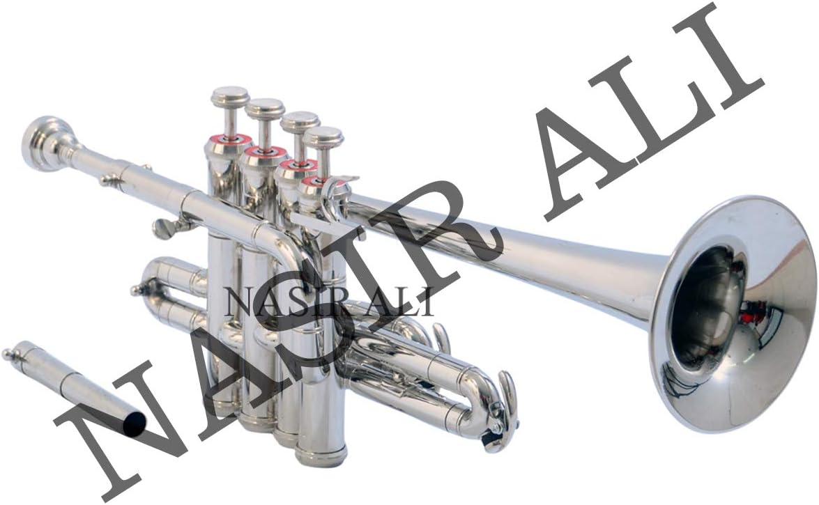 Nasir Ali Piccolo Trumpet Bb Nickel Musical Instruments