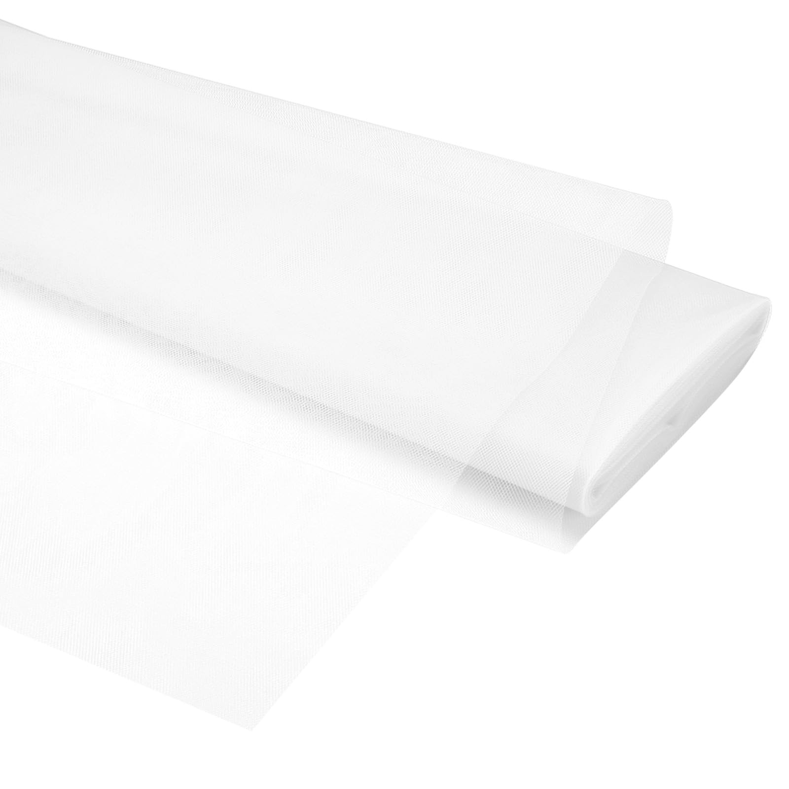 PATIKIL Tulle Fabric Rolls, 54 Inch by 20 Yards Fabric Spool Tulle Ribbon Netting Bolt for DIY Crafts Wedding Party Decorations, Tutu Skirts, Table Skirt, Gift Wrapping, White