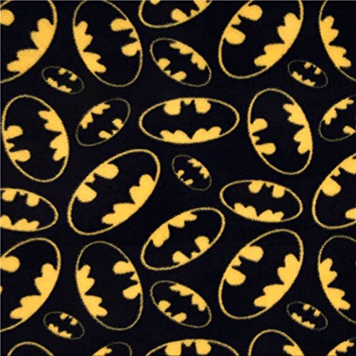 Batman Logo Anti Pill Premium Fleece Fabric, 60â€ Inches Wide â€“ Sold By The Yard