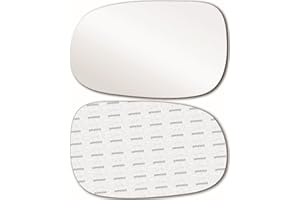 New Replacement Mirror Glass with FULL SIZE ADHESIVE for Volvo | 2007-2009 S60 | 2007-2011 S80 S40 V50 V70 | 2008-2013 C30 C7