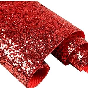 Red Chunky Glitter Wallpaper, 3D Sparkly Glitter Fabric ...
