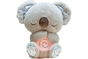 OUSNOGOO Arrily Calming Otter, Arrily Anxiety Otter, Arrily Anxiety Relief Koala, Arrily Sleep Otter, the Relief Koala Breathing, Portable Plush Baby Toy with Music Lights & Rhythmic Breathing Motion (1pc)