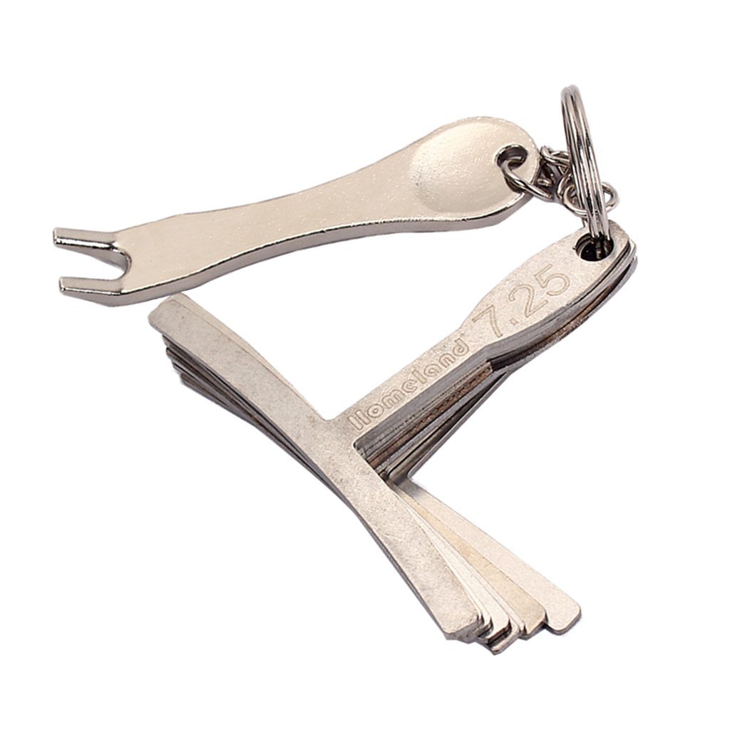 Alnicov 9Pcs Guitar Understring Radius Gauge with Pin Puller Set Luthier Setup Tools for Guitar Bass Fretboard Measurements and Bridge Saddles Adjustments