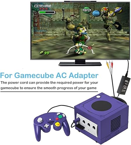 GameCube Power Cord for Nintendo NGC Console System 12V AC