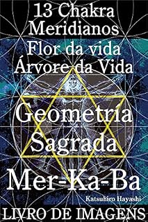 Livro Livro de imagens, 13 Chakra, Meridianos, Flor da vida, Árvore da Vida, Geometria Sagrada Mer-Ka-Ba.