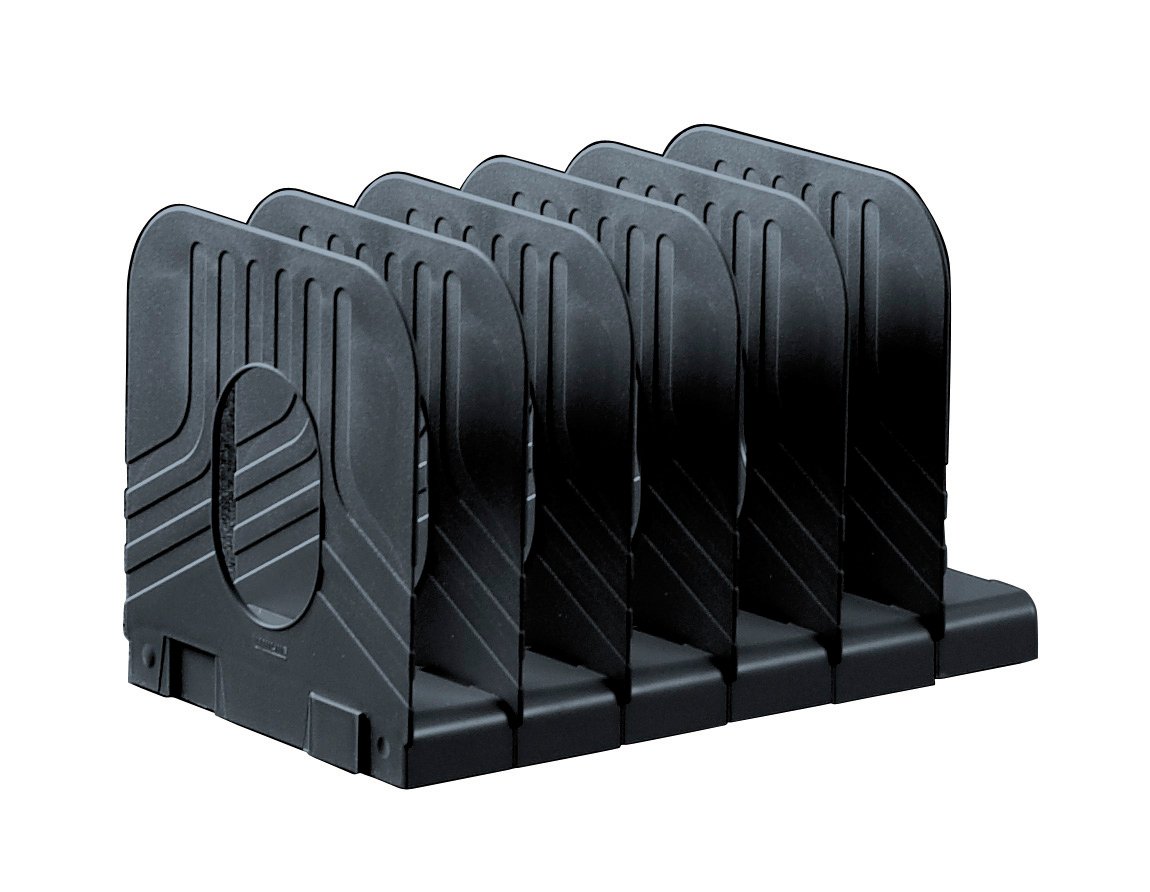 Avery 470410 66MLBLK Original 6 Part Modular Bookrack, 304 x 193 x 183 mm - Black