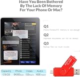 BORLTER CLAMP 128GB OTG USB Flash Drive Dual Micro USB for Android Phone Tablet view 5