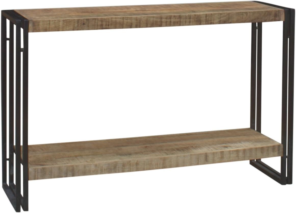 Electra design Console Table, Natural with Black