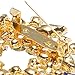 Valdler Women 's Brooch Pin With Fashion Jewelry Fancy Vintage Rhinestone Bling Crystal Bauhinia Flower