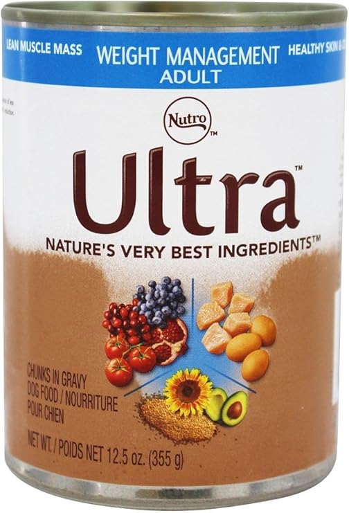Nutro 50410029 Ultra Weight Management Can Dog Food, 12 Ea/12.5Oz Dry
