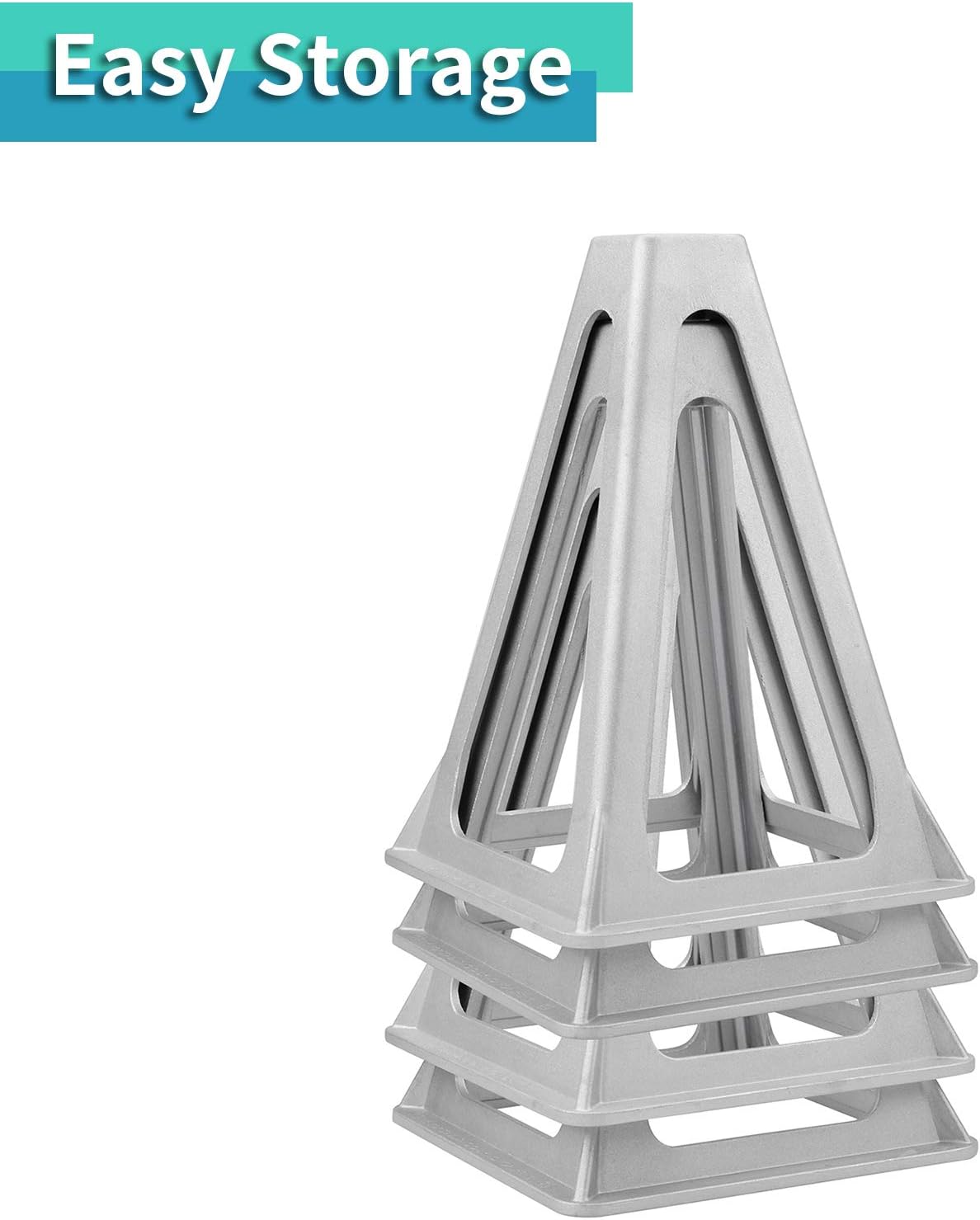 RVMATE Stack Jack 4 Pack, for RV, Camper and Trailer Stabilization, Aluminum RV Stabilizer, Adjustable from 10 inch to 17 inch: Automotive
