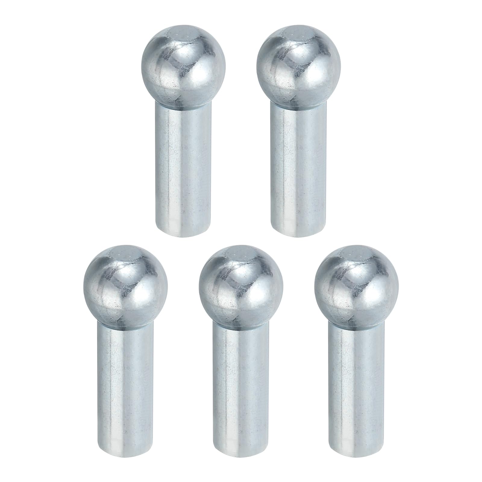 PATIKIL Cable Ball Stopper, 5pcs Gym Machine Accessories for 6mm Cable Fitness Equipment Wire Rope Port Joint Replacement Parts for Home Gym Machine, Silver