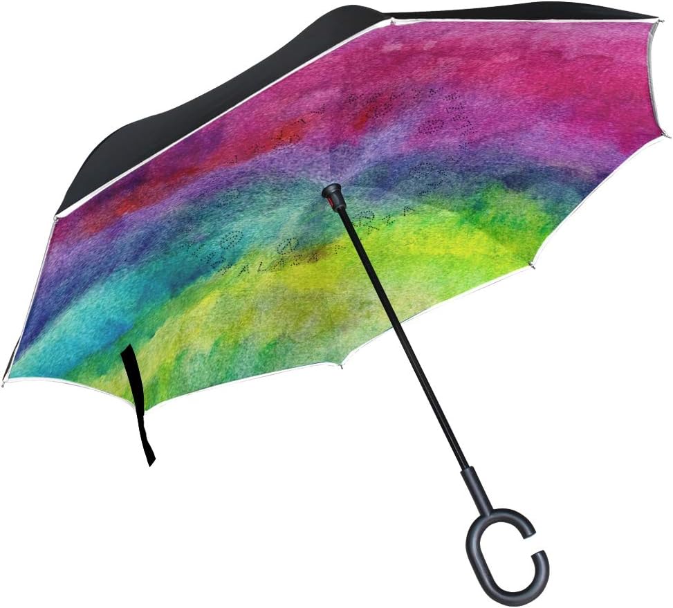 Amazon Com Loigeidq Double Layer Inverted Umbrella Cars Reverse