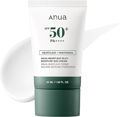 Heartleaf Seidige Feuchtigkeits-Sonnencreme SPF 50 PA++++, 50ml