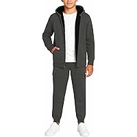 Amazon.com: Quad Seven Boys Sweatsuit Set - 2 Piece Fleece Zip up