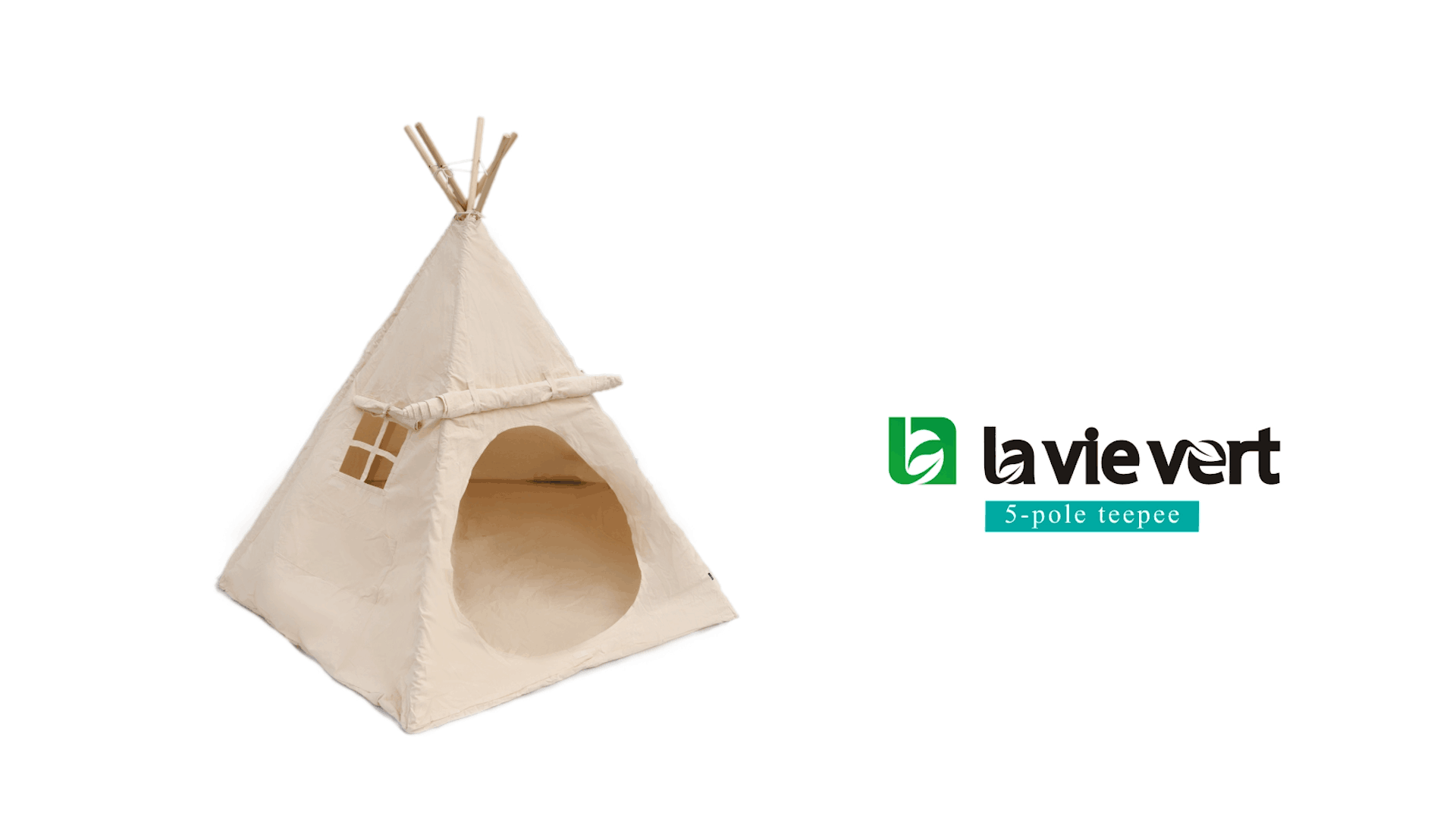 Lavievert Indian Canvas Teepee Children Playhouse Kids Play Tent for Indoor or Outdoor Play - Come with A Water Resistant Bottom Mat : Lavievert Children Playhouse Huge Indian Canvas Teepee