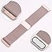 hooroor for Fitbit Versa Bands Women Men Small Large, Milanese Loop Stainless Steel Metal Sport Replacement Bracelet Strap with Magnet Lock Wristbands for Fitbit Versa Smart Watch (Rose Gold, Small)