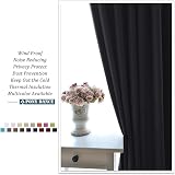 PONY DANCE Blackout Curtain 52x54 Eyelet Thermal Bedroom Living Room view 8