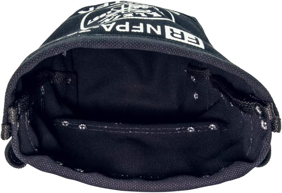 Klein Tools 5416TFR Tool Bag, Flame Resistant Canvas Bag for Bolt Storage with Double Reinforced Bottom and Tunnel Connect, 5 x 10 x 9-Inch - - 