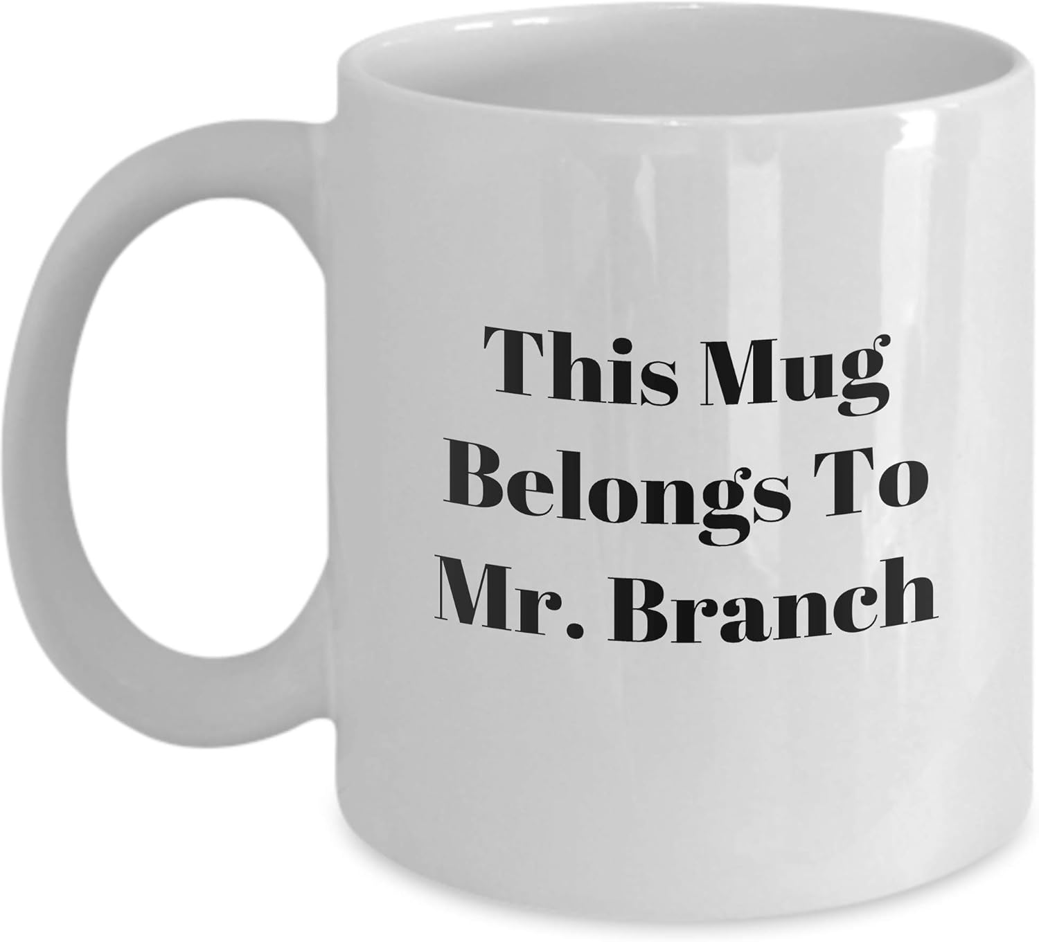 Novelty Mugs For BRANCH Surname Last Names Coffee Cup