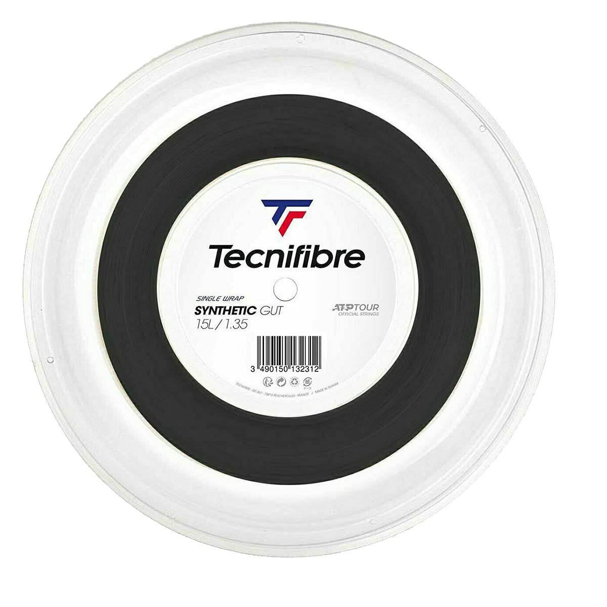 Tecnifibre - Tennis string - Reel 200M - SYNTHETIC GUT 1.35, Black