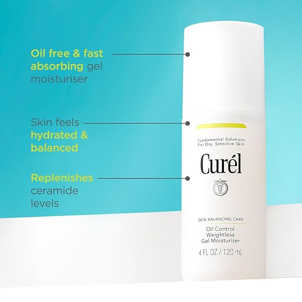 CURÉL OIL CONTROL WEIGHTLESS GEL MOISTURISER FOR OILY, SENSITIVE SKIN