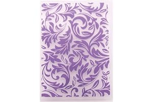LZBRDY 4.1 by 5.8 Inches Flower Leaves Decoration Plastic Embossing Folders for Scrapbooking Card Making Christmas Embossing Folders