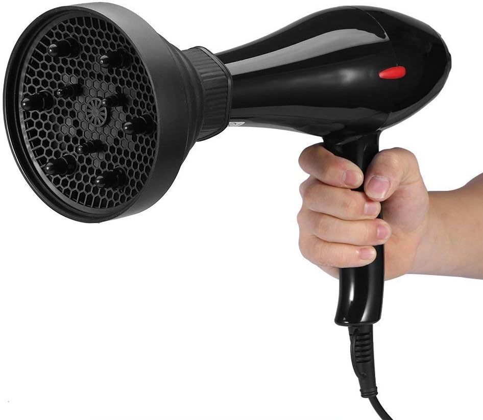 Silicone Hairdryer Diffuser Folding Hair Blower Professional Salon Hairdressing Styling Tool Universal Hood Cover ( Color : Black ) - Image 5