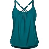 Yonique Modest Tankini Tops for Women - Loose Fit Swim Tops No Bottom