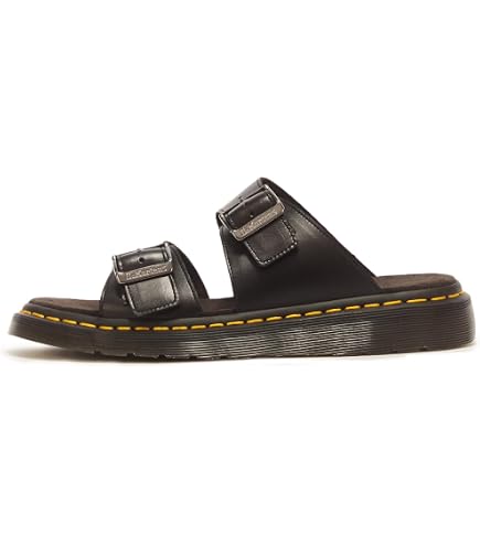 Amazon.com | Dr. Martens Unisex Myles Slide Sandal, Black Athena