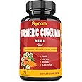 Turmeric Curcumin Extract Capsules - 90 Counts 3 Month Supply - Blended Ashwagandha, Moringa, Ginger & More - Immunity, Joint, Digestive & Wellness Support