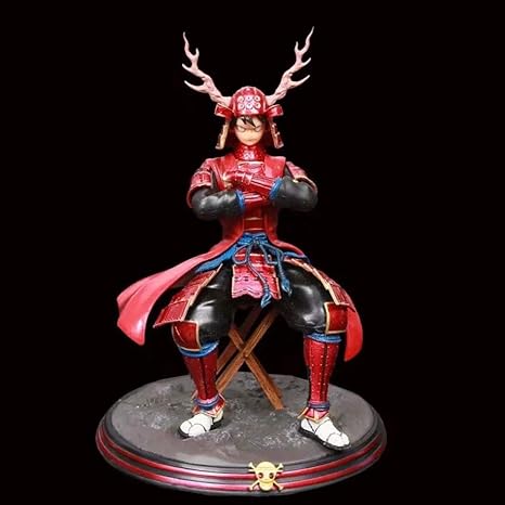 Amazon Co Jp ピースアニメ立っている態度赤い服装甲ルフィ像玩具装飾モデルの高さ23cm Shuanghao ホーム キッチン