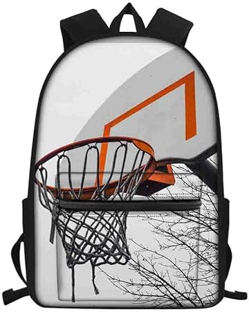 backpack with basketball net