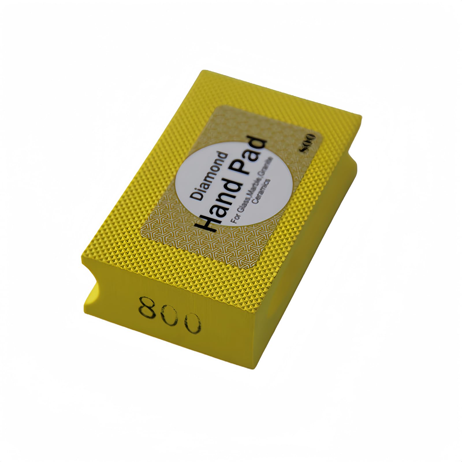 Boxonly Diamond Sanding Blocks 800 Grits Diamond Hand Polishing Pad Electroplated Polishing Hand Pads Hand-Held Sanding Block for Stone,Ceramic,Glass