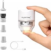 FLEXTAILGEAR Tiny Pump 3X Portable Air Pump for Inflatables | Advanced Low Noise Design, Air Mattress Pump with 5-Mode Light,