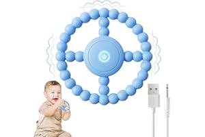 Vibrating Sensory Chew Toys,Teething Toys 0-6 Months,Apply To Autism, Adhd, Anxiety,Helps Improve Oral Movement, Stimulate Sp
