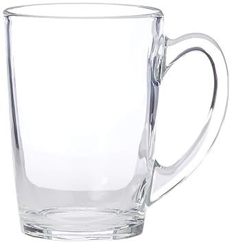 Luminarc Temp New Morning Glass Mug Set, 320ml, Set of 6, Transparent