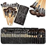 32pcs Professional Soft Cosmetic Eyebrow Shadow Makeup Brush Set Kit + Pouch Bag