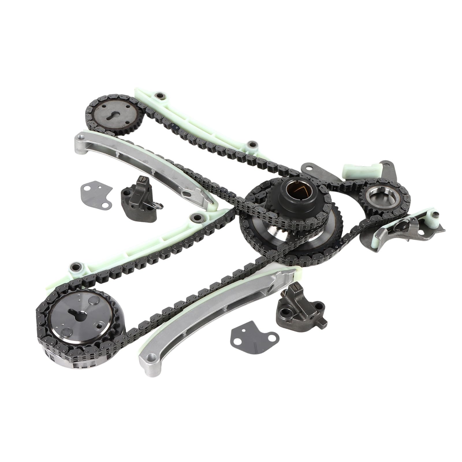 Photo 1 of Autodevil Engine Timing Chain Kit 4.7L Fits for Durango 2003-2008 /Dakota 02-07 / Ram 03-07 /Raider 06-07 for 2006 Commander /05-06 Grand Cherokee w/Tensioner, Sprocket, Guide Rail 9-0393SD