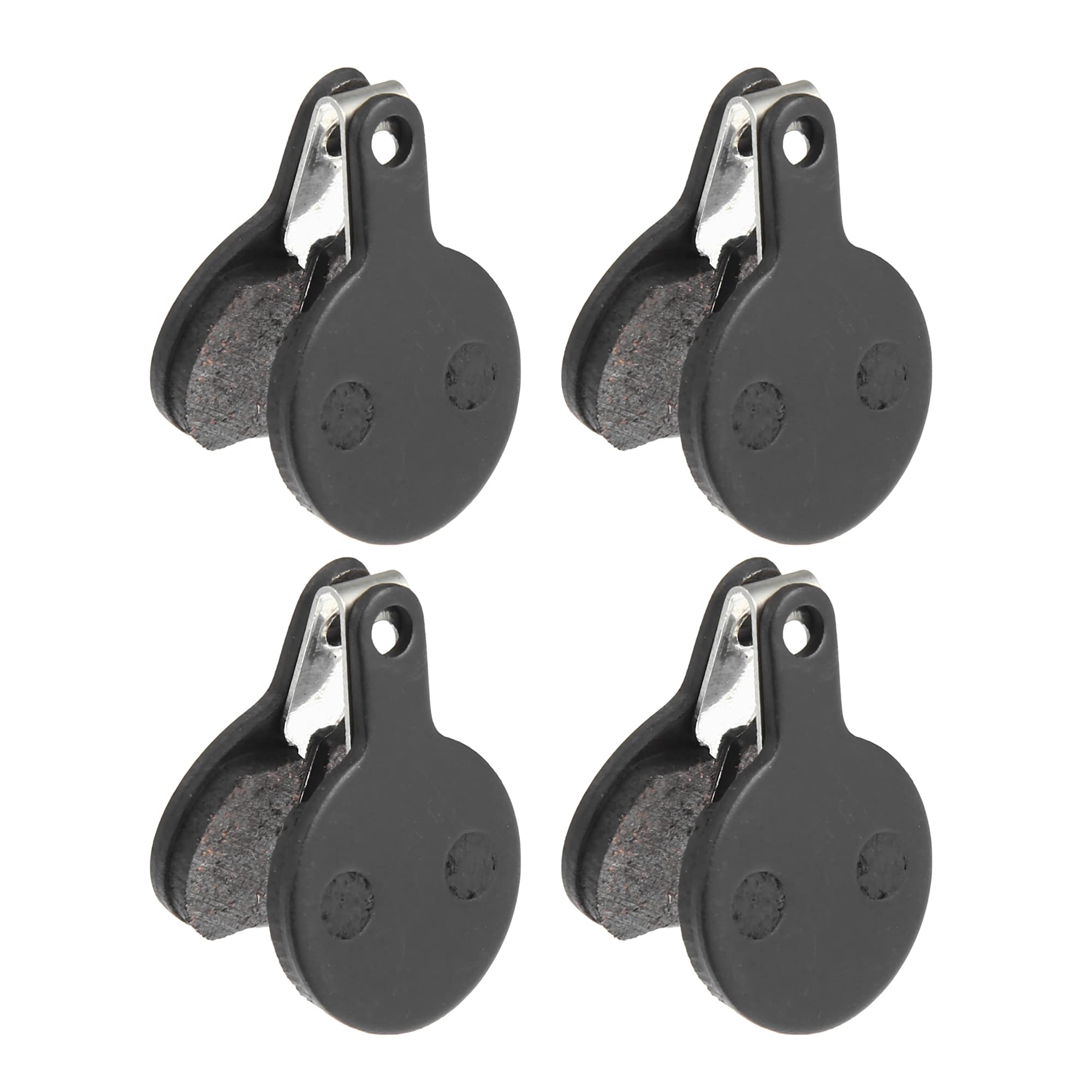 X AUTOHAUX 4 Pair Semi Metal Disc Bike Brake Pads with Spring Leaf for Tektro