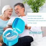 HouChanges Retainer Case Portable Denture Box Easy-Clean Medical PP view 3