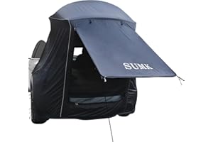 SUMK Camping Tent for Tesla Model Y, Waterproof Camping Tent for Tesla Model Y Windproof Sunshade and shelter from Rain Double Layer Easy Installation UPF50+ (2023 2022 2021)