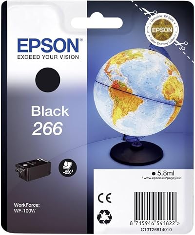 Epson 266 Globe Genuine Black Ink Cartridge DX4000 C13T07114022 245 Pages