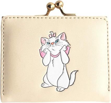 Amazon Co Jp カラー アイボリー ディズニー アリストキャット トーキー ミニ ウォレット 財布 お財布 三つ折り財布 小銭入れ カード収納 がま口 コンパクト 小さい 雑貨 小物 お札 小銭 Puレザー レディース かわいい シンプル ブラック アイボリー マリー