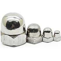 M3-0.5 Metric Acorn Cap Nuts Dome Head Nuts, 304 Stainless Steel 18-8, Plain Finish,Hex Acorn Cap,Nuts Decorative Nut Caps (100 Pcs - View #10