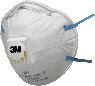 3M 8822 FFP2 Disposable Dust Mask Respirator Cool Flow Valve 10 Pack
