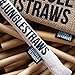 Jungle Straws 12 Pack Reusable Bamboo Straws 8